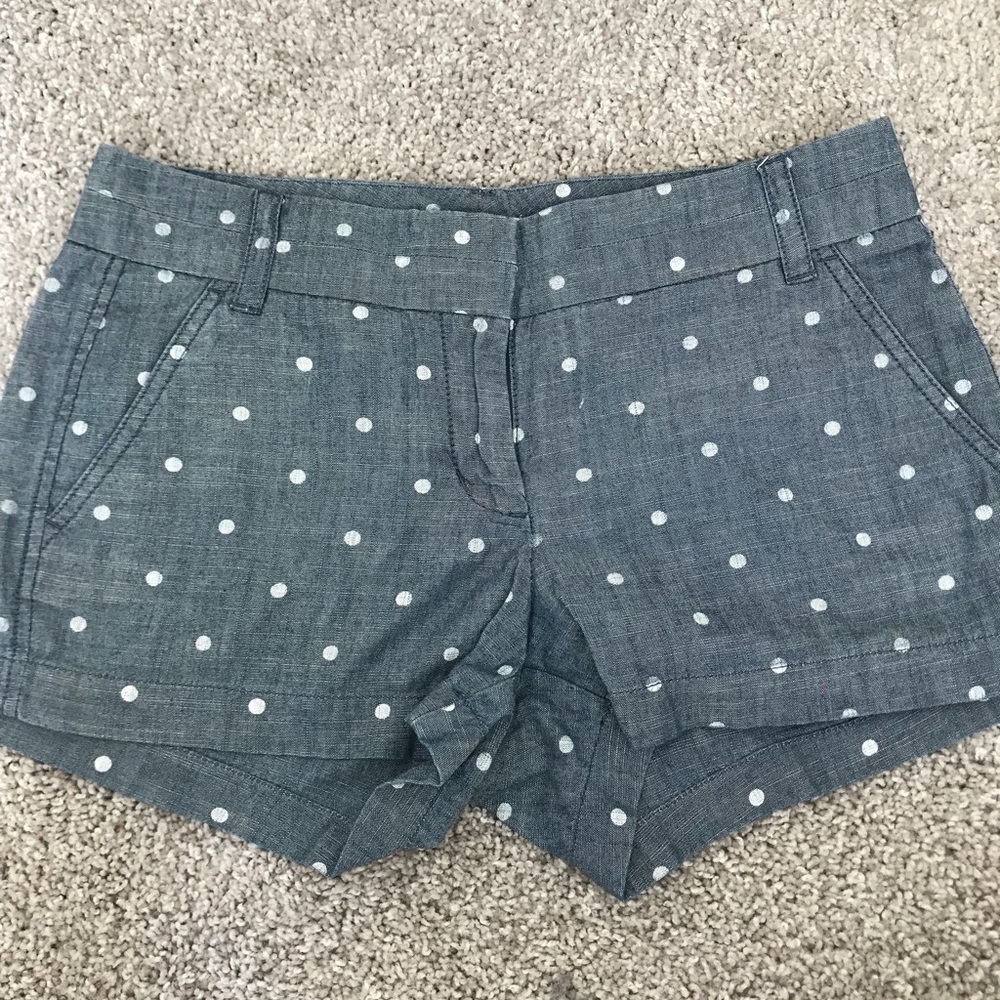 J. Crew polka dot shorts